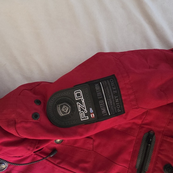 Point Zero Red Parka Jacket - Picture 8 of 15